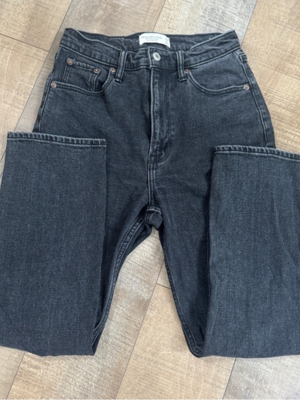 Abercrombie & Fitch Black Wash Ultra High-Rise Jeans